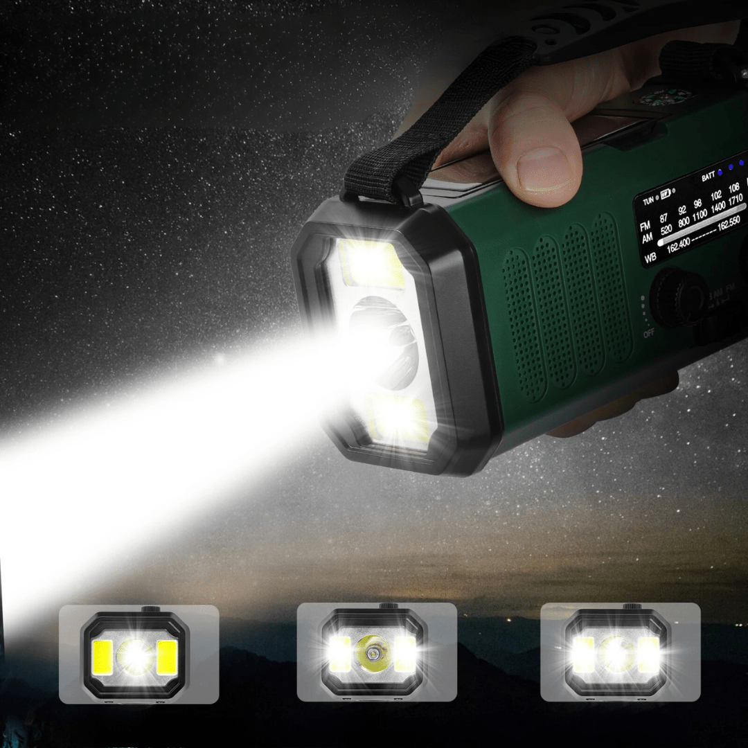 Emergency Solar Powered Radio USB Charger Portable Device
