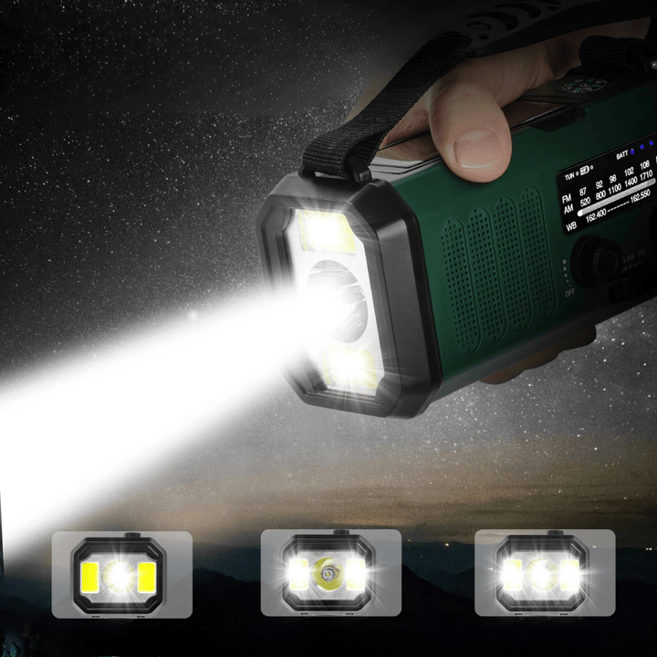 Emergency Solar Powered Radio USB Charger Portable Device
