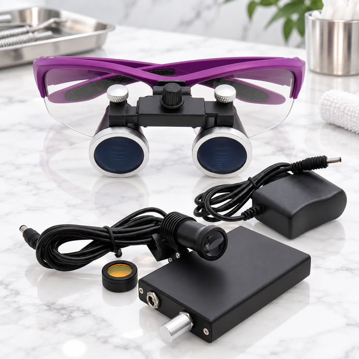 Dental Loupes Magnifier LED Headlight for Precision Close Work