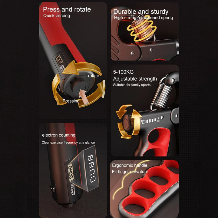 Adjustable Hand Grip Strengthener Exercise Hand Grip Trainer