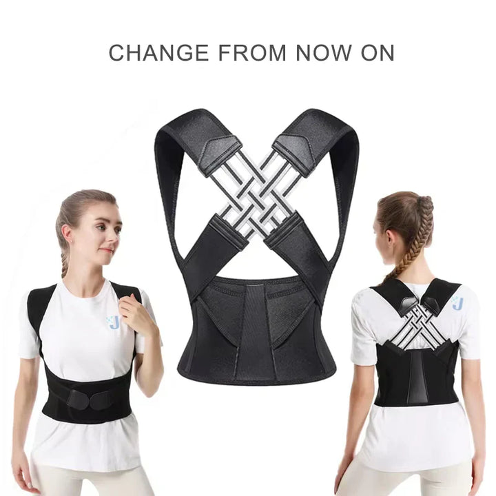 Posture Corrector Adjustable Back Support Brace for Men and Women