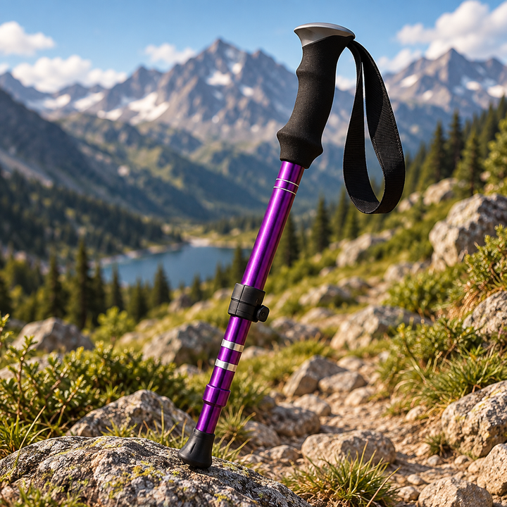Foldable Trekking Poles Adjustable Aluminium Hiking Poles for Walking