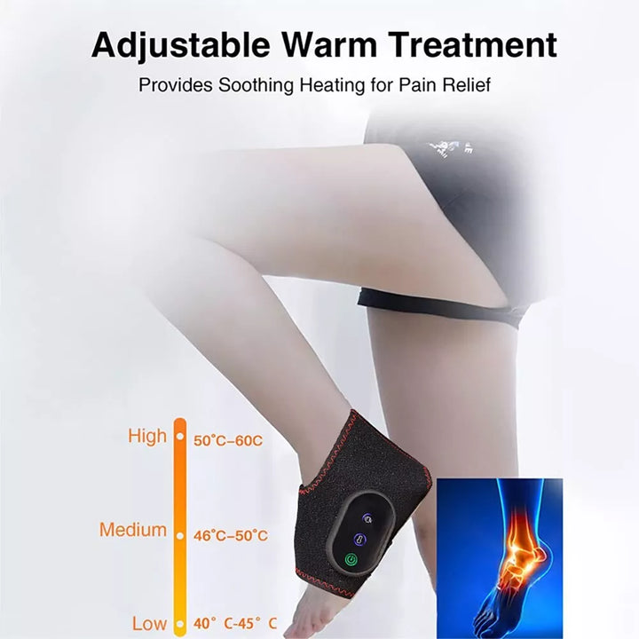 Ankle Compression Sleeve Support Brace with Massage Pad