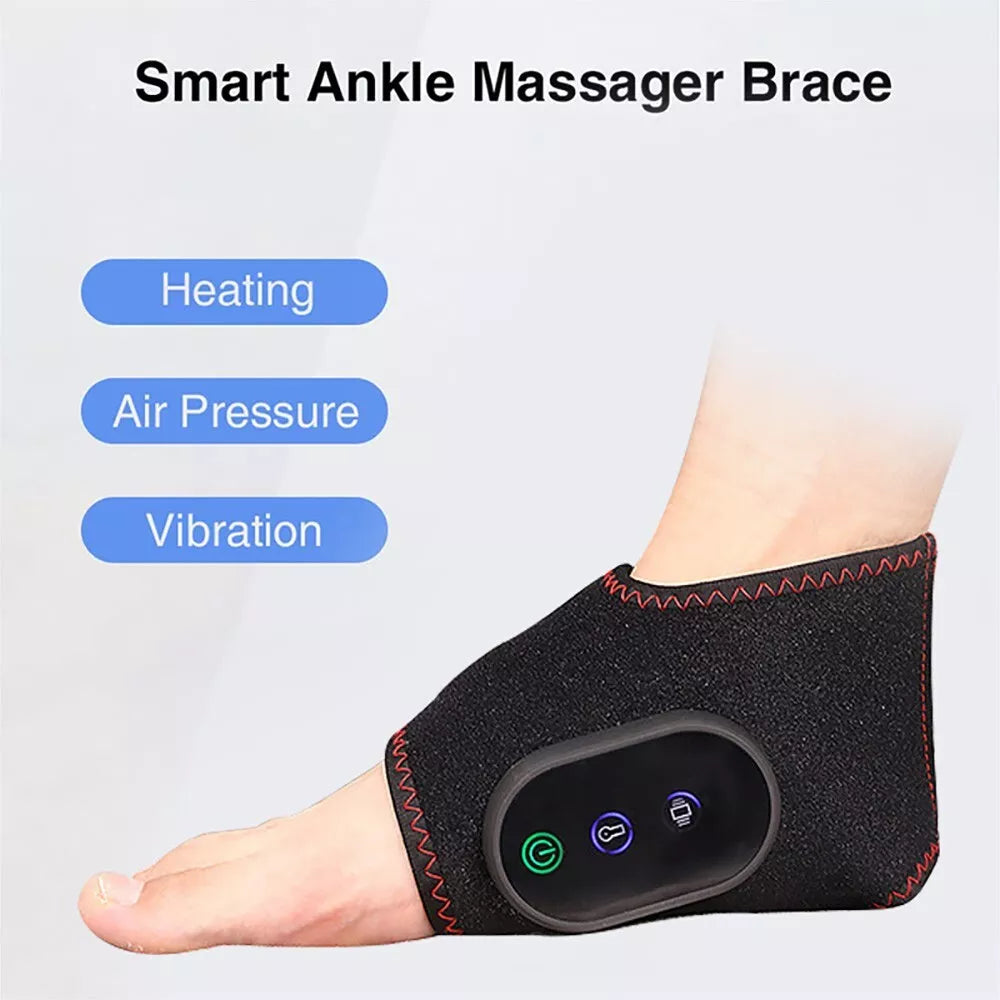 Ankle Compression Sleeve Support Brace with Massage Pad