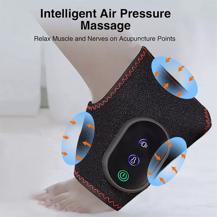 Ankle Compression Sleeve Support Brace with Massage Pad