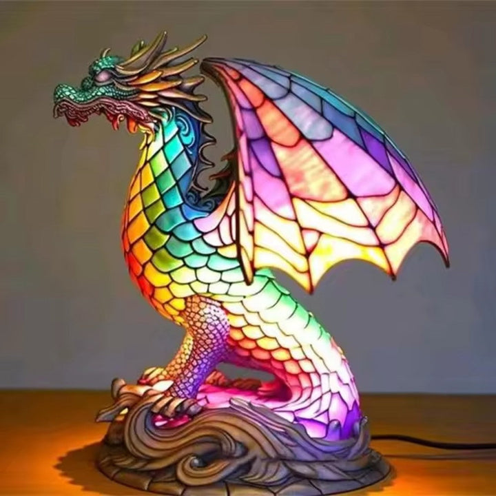Animal Shape Acrylic LED Table Lamp with 12 Design Options Turtle Owl Lion Mermaid