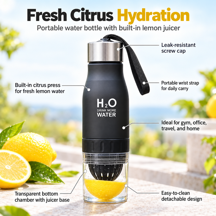 Fruit Infuser Water Bottle BPA Free Leakproof Sports Bottle for Drinks