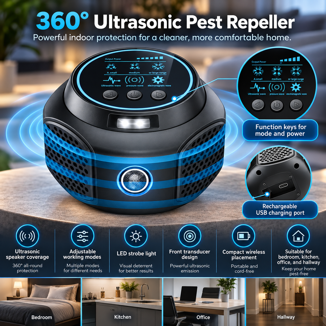 Ultrasonic Wasp Hornet Repellent Plug In Chemical Free Deterrent