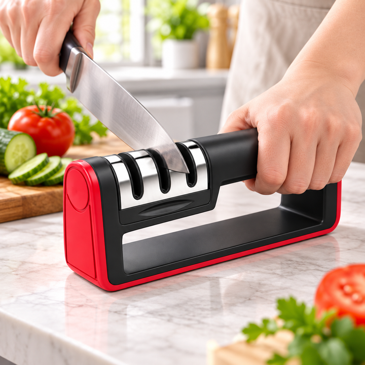 Electric Knife Sharpener 2 Stage Kitchen Blade Sharpening Tool