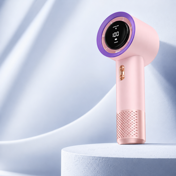 Portable Handheld Bladeless Mini USB Rechargeable Fan with LED