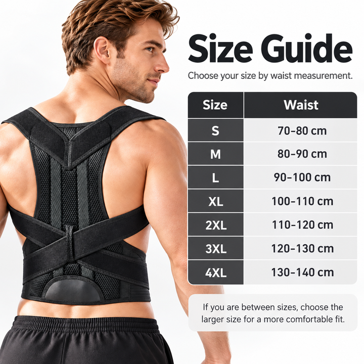 Posture Corrector Back Brace Upper Shoulder Support Adjustable Wear