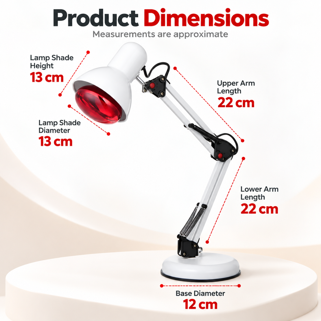 Red Light Therapy Lamp for Skin Infrared Heat with Tripod Stand