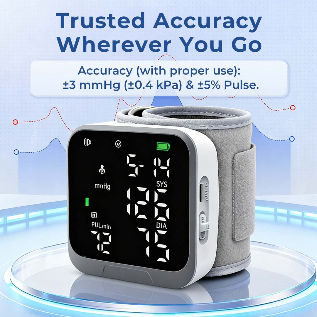 Automatic Rechargeable Wrist Blood Pressure Monitor Device