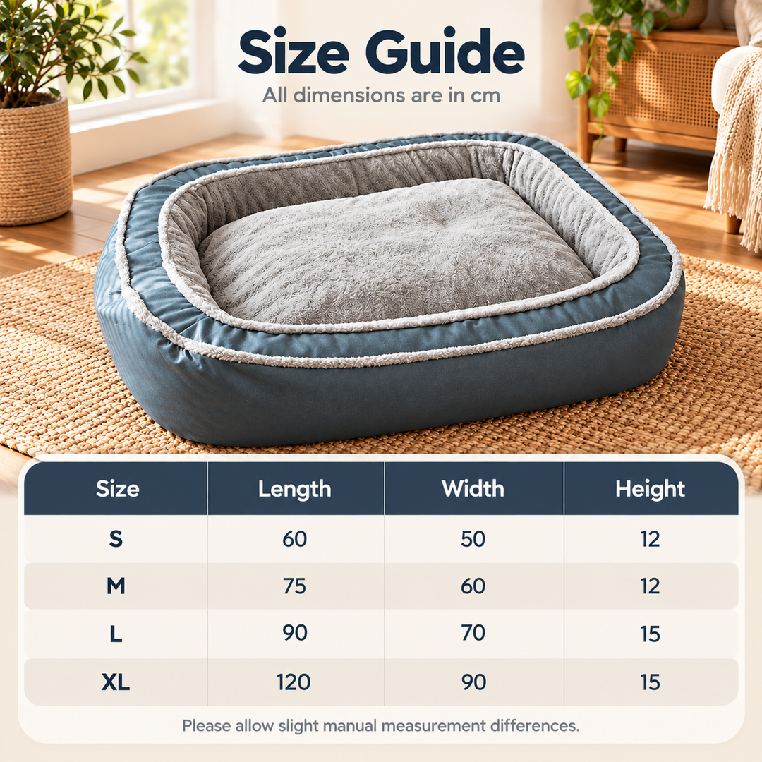 Orthopedic Dog Bed Memory Foam Mattress Large Dogs Washable