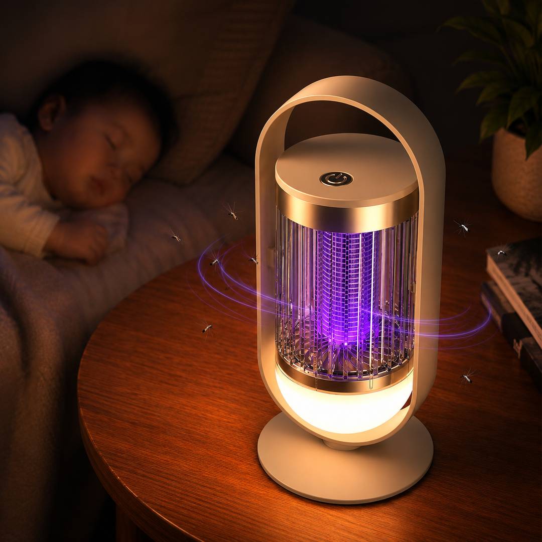 Mosquito Killer Lamp Night Light Sensor Electric Shock Insect Trap