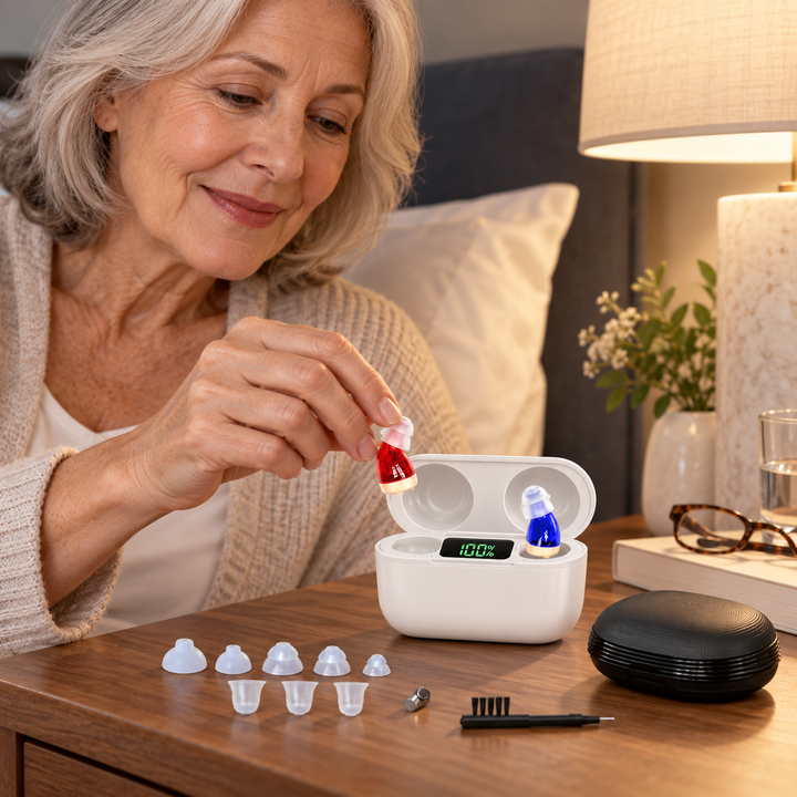 In-Ear Rechargeable Hearing Aids Clear Sound Comfort