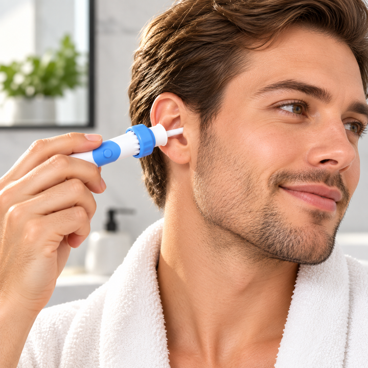 Electric Ear Wax Removal Tool Suction Cleaner Silicone Tip for Home