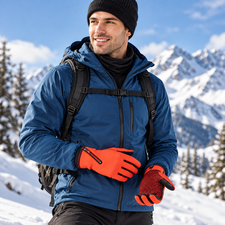 Waterproof Thermal Gloves Touchscreen Windproof for Men Women