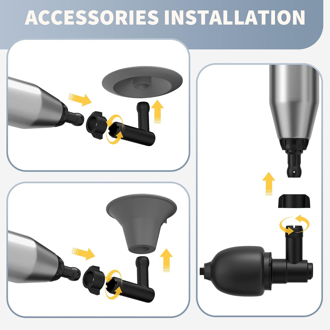 Toilet Plunger High Pressure Handle Unclogger