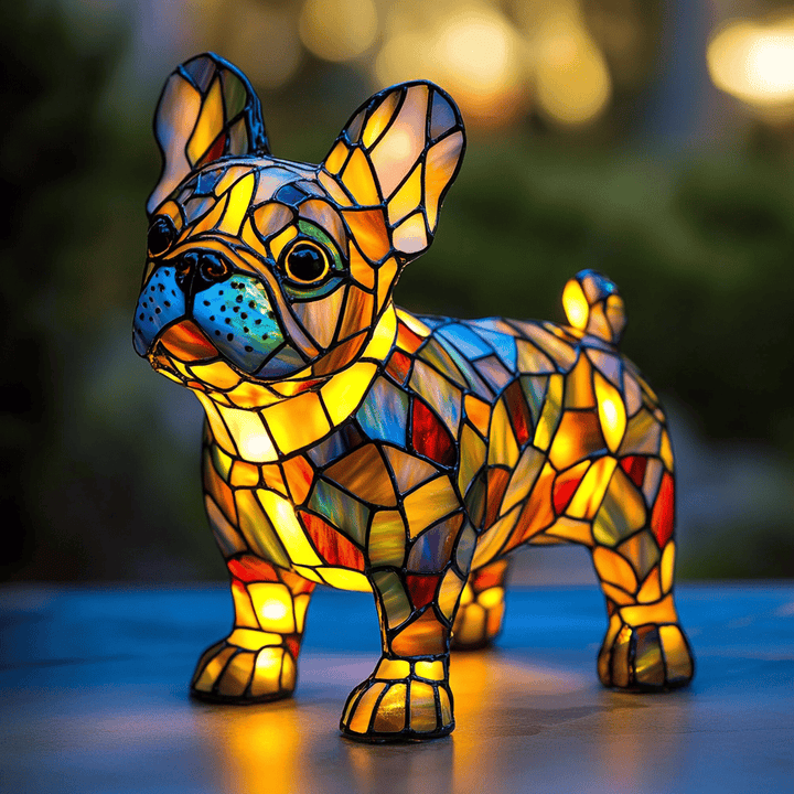 Bulldog Shaped Table Lamp Lighting Fixture