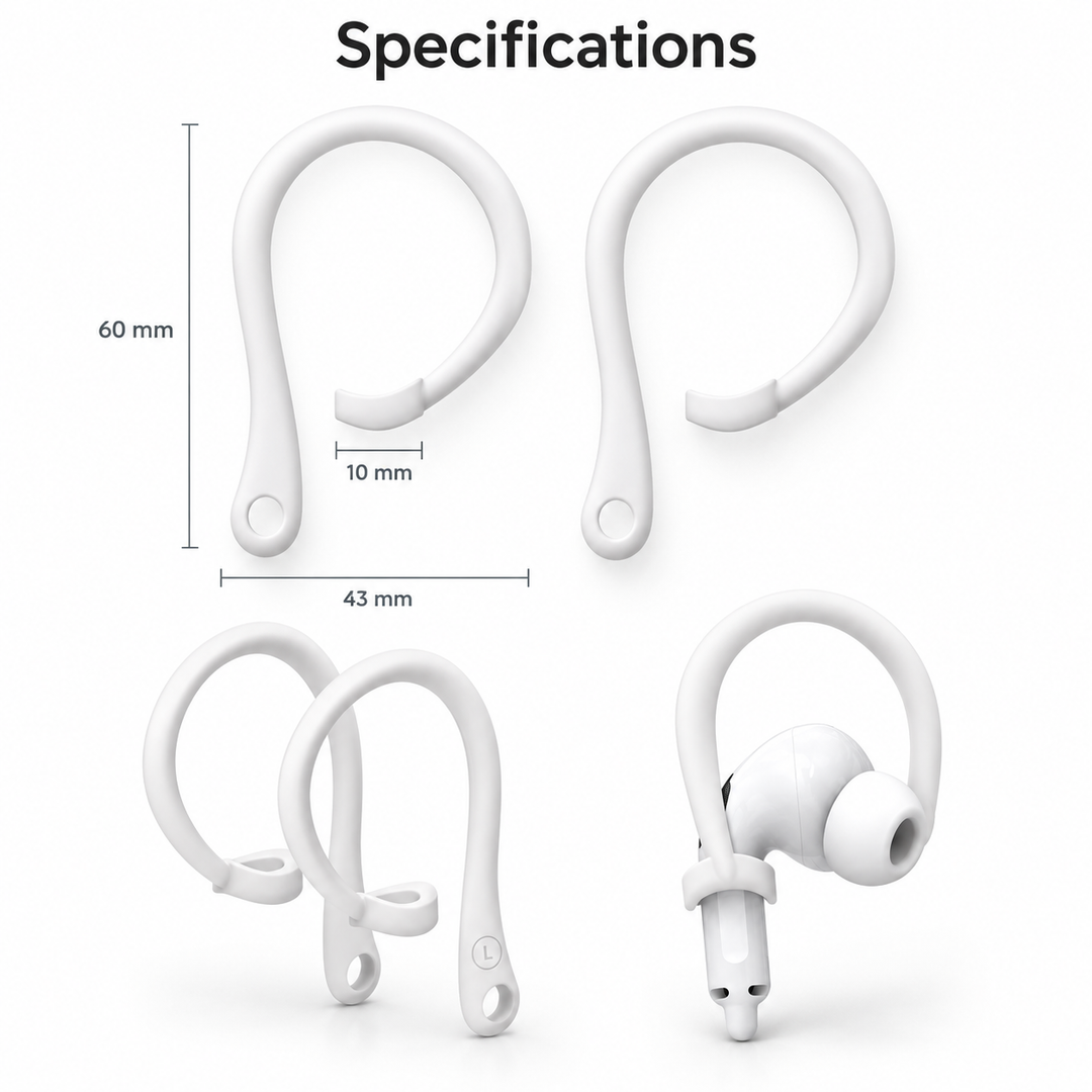 Wireless Earbud Hooks Anti-Slip Ear Hook Covers
