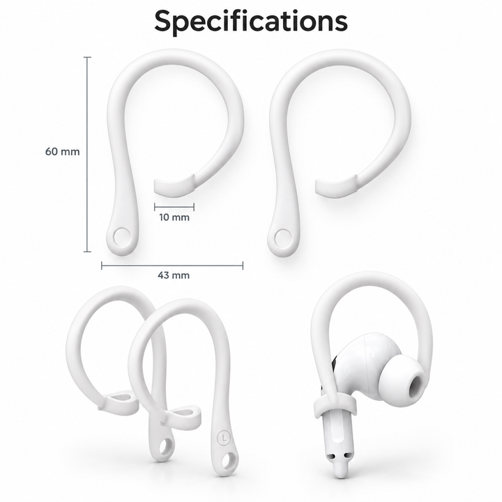 Wireless Earbud Hooks Anti-Slip Ear Hook Covers