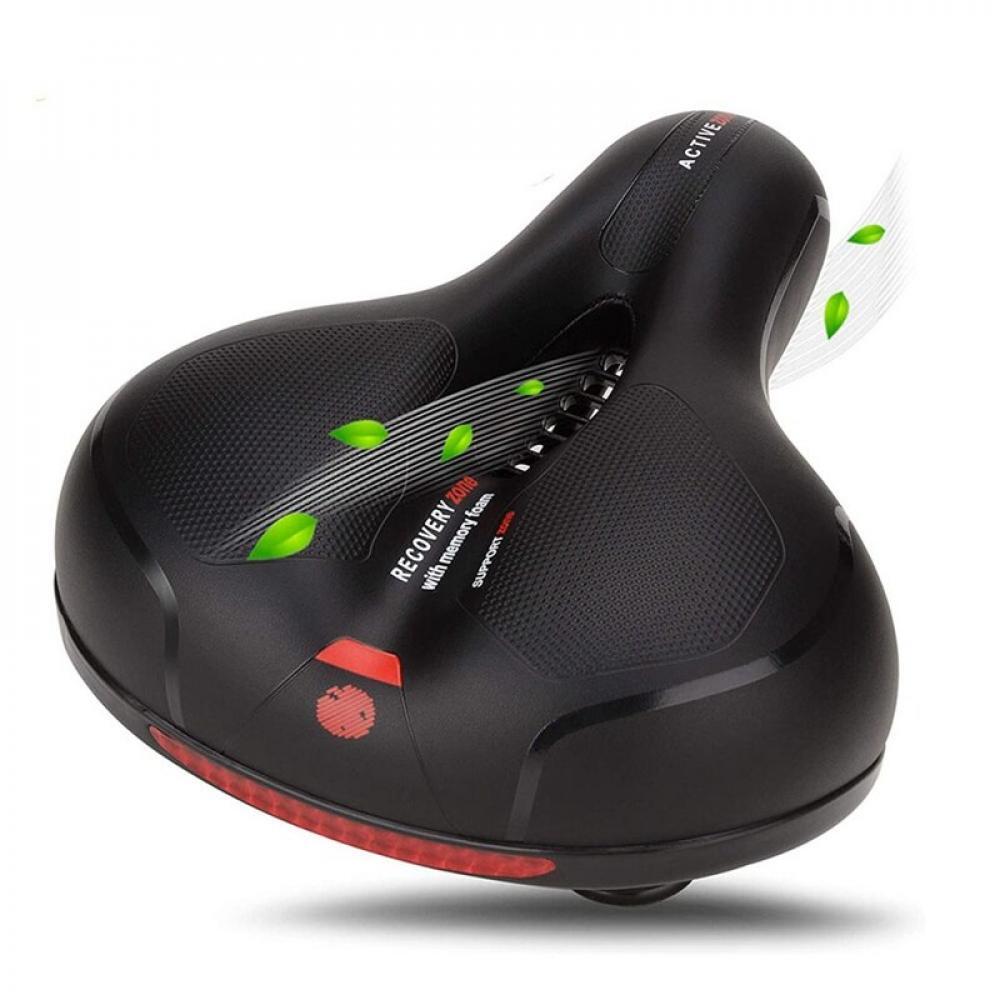 Bicycle Soft Padded Saddle Seat with Rear Reflector
