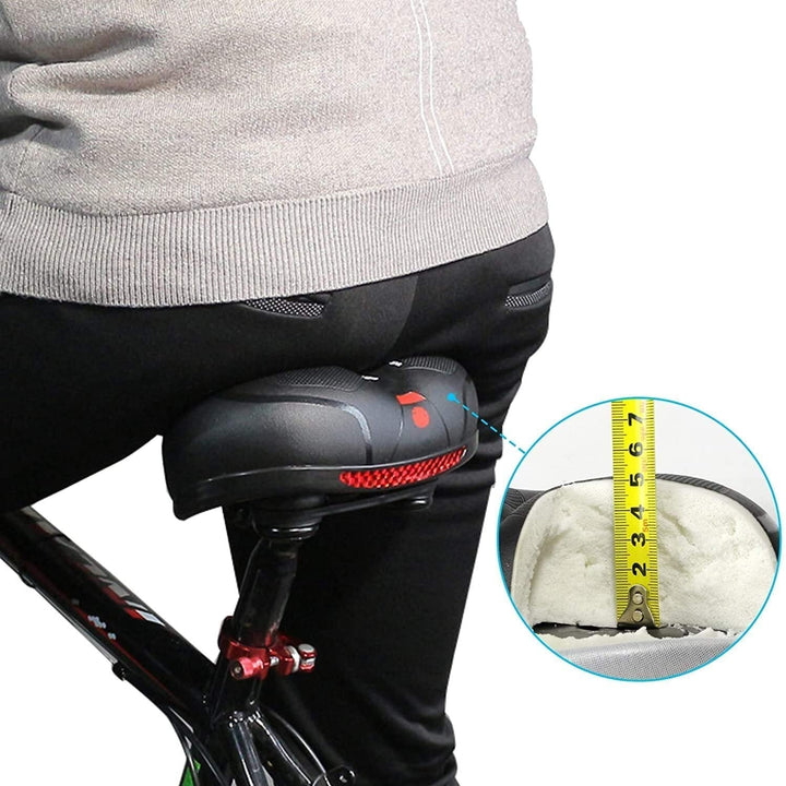 Bicycle Soft Padded Saddle Seat with Rear Reflector