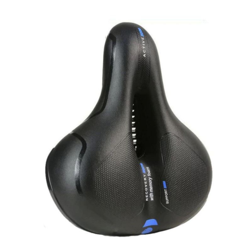 Bicycle Soft Padded Saddle Seat with Rear Reflector