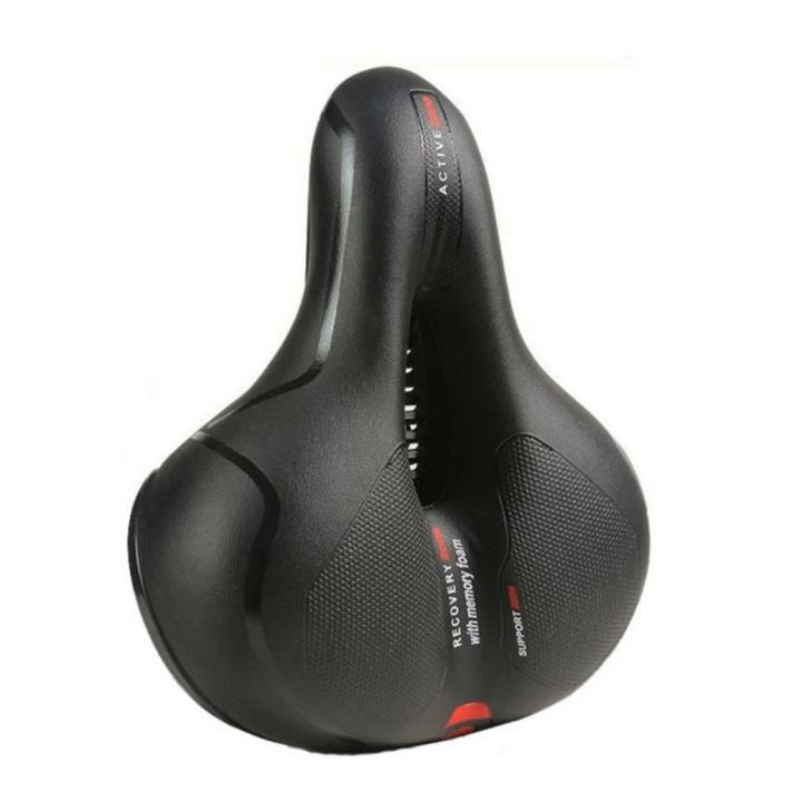 Bicycle Soft Padded Saddle Seat with Rear Reflector