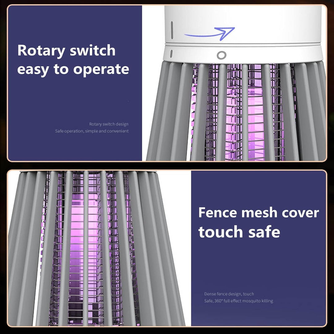 Electric Bug Zapper Lamp 2 Pack Indoor Outdoor Mosquito Killer Light
