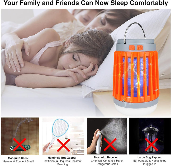 Electric Outdoor Bug Zapper Mosquito Insect Trap 3 in 1 Device