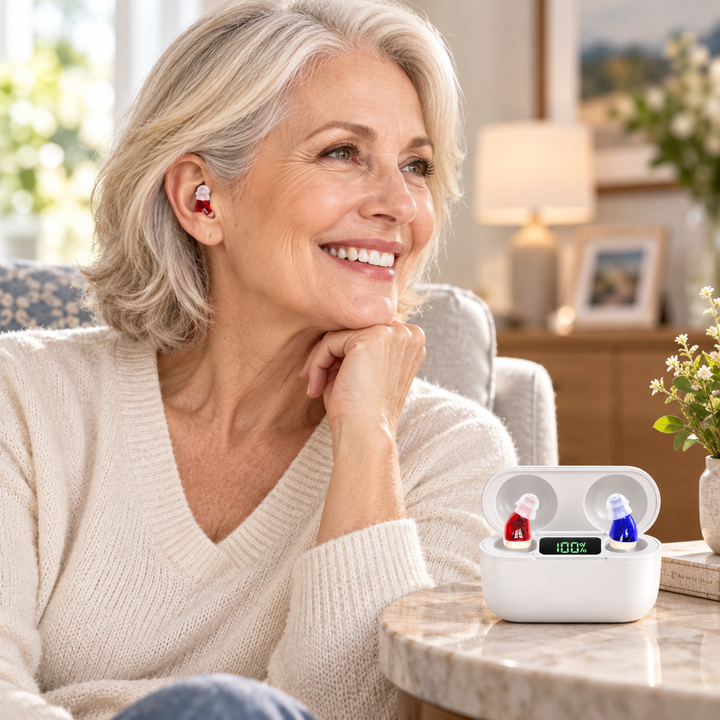 In-Ear Rechargeable Hearing Aids Clear Sound Comfort