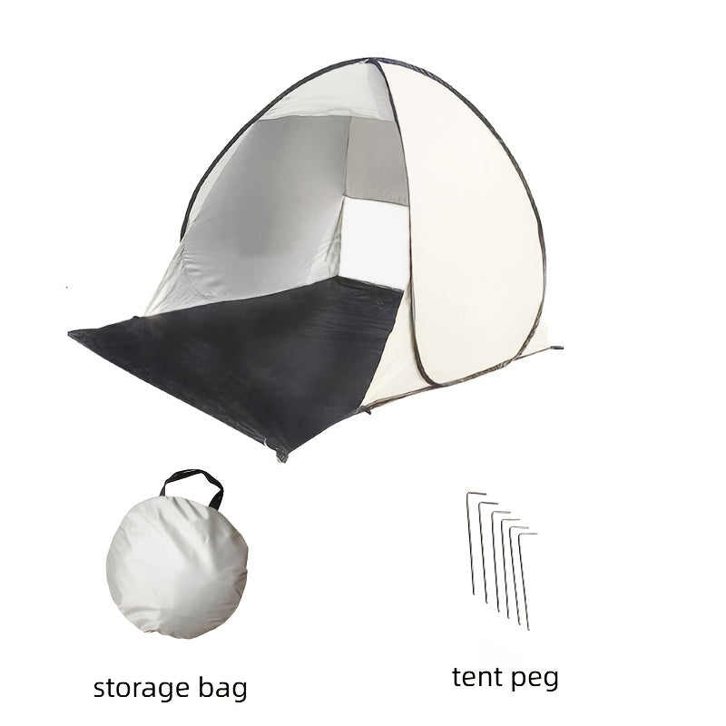 Beach Canopy Tent with Zipper Closure Portable Outdoor Sun Shade Shelter