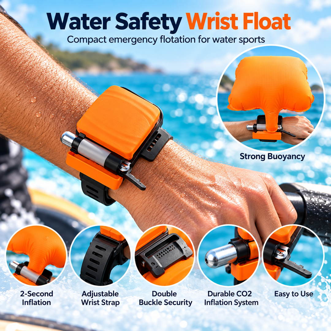 Swimming Safety Inflatable Rescue Bracelet Wristband Anti Drowning Aid