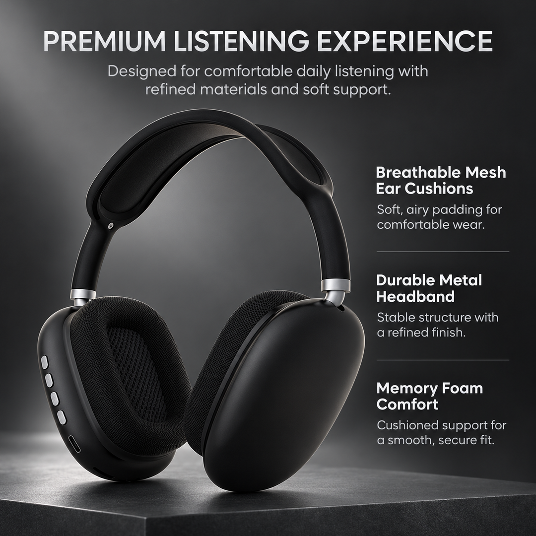 Wireless Bluetooth Headphones Noise Cancelling 40hr Over Ear