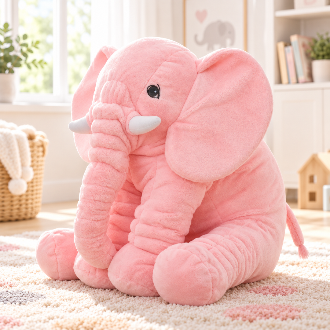 Baby Elephant Pillow Soft Plush Stuffed Toy Cushion for Nursery