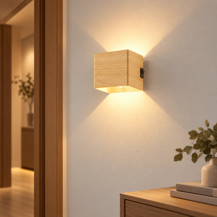 Wireless Rechargeable Wall Lamp USB Adjustable Up Down Light