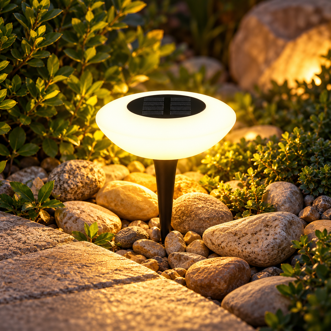 Solar Powered Garden Lights Waterproof Outdoor Pathway Stake Lights