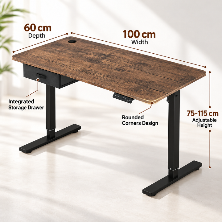 Electric Standing Desk Height Adjustable Sit Stand Desk Home Office