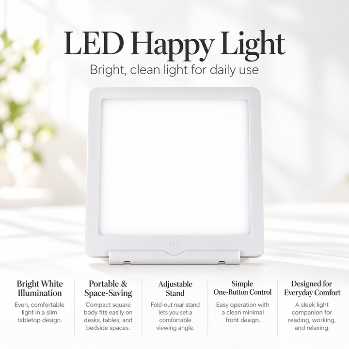 SAD Light Therapy Lamp Daylight Mood Boosting Happy Light