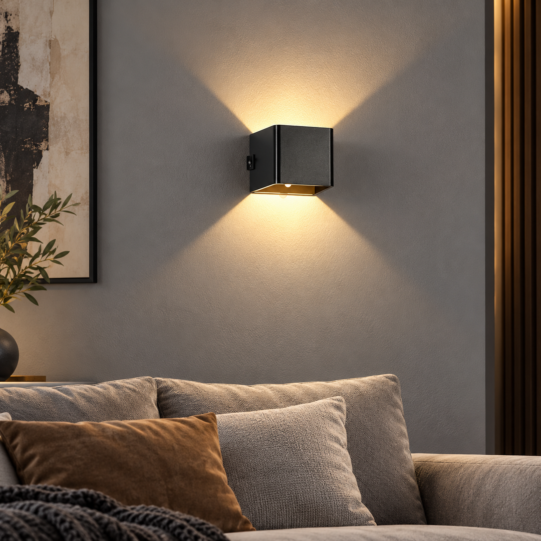 Wireless Rechargeable Wall Lamp USB Adjustable Up Down Light