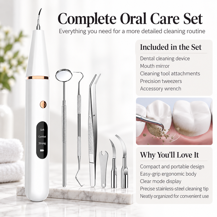 Dental Calculus Plaque Remover Electric Tooth Cleaner Home