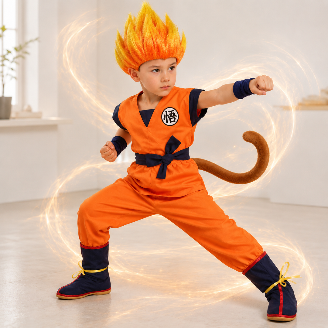 Son Goku Dragon Ball Costume Kids Adults Halloween Cosplay