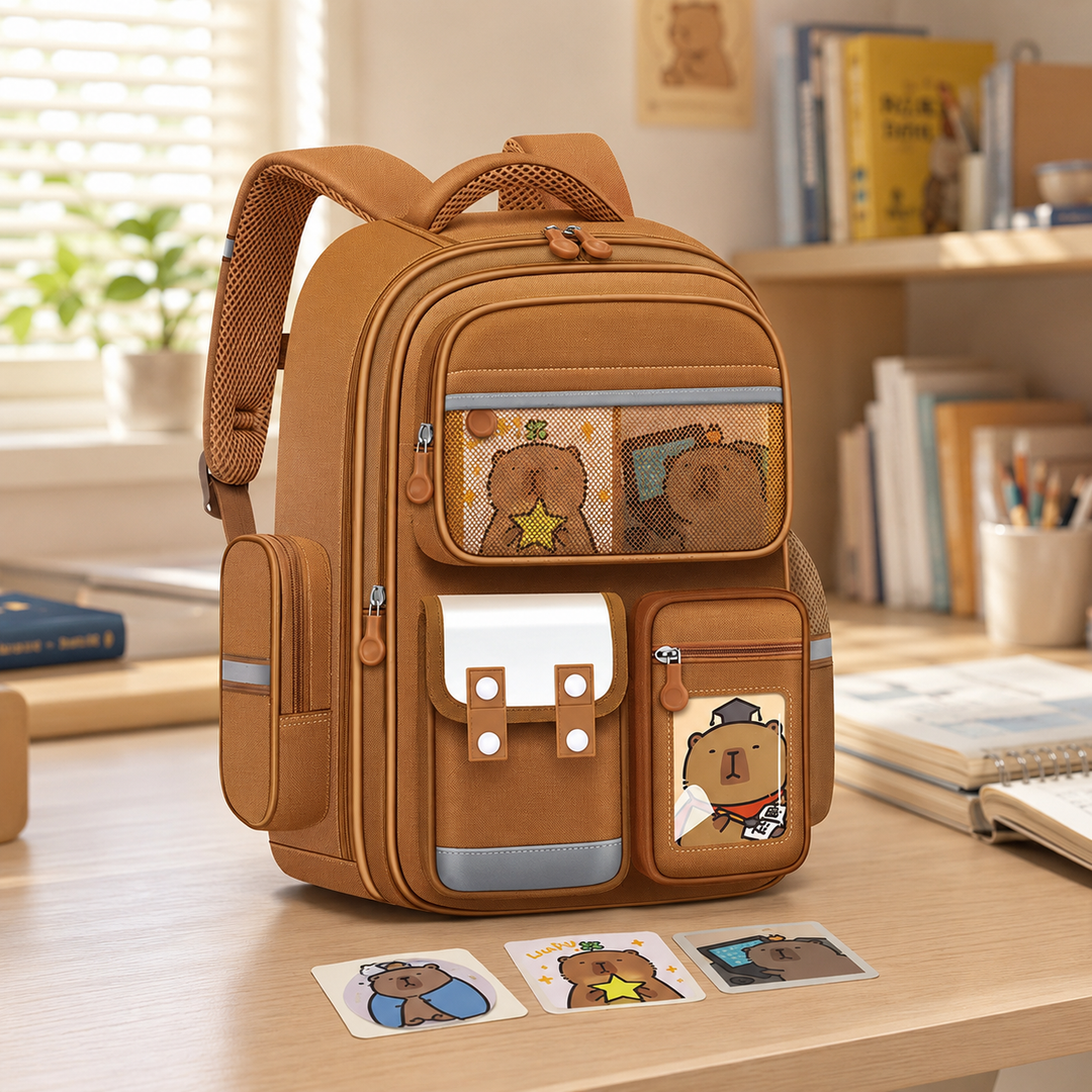 Kapibala Kids Large Capacity Primary School Backpack