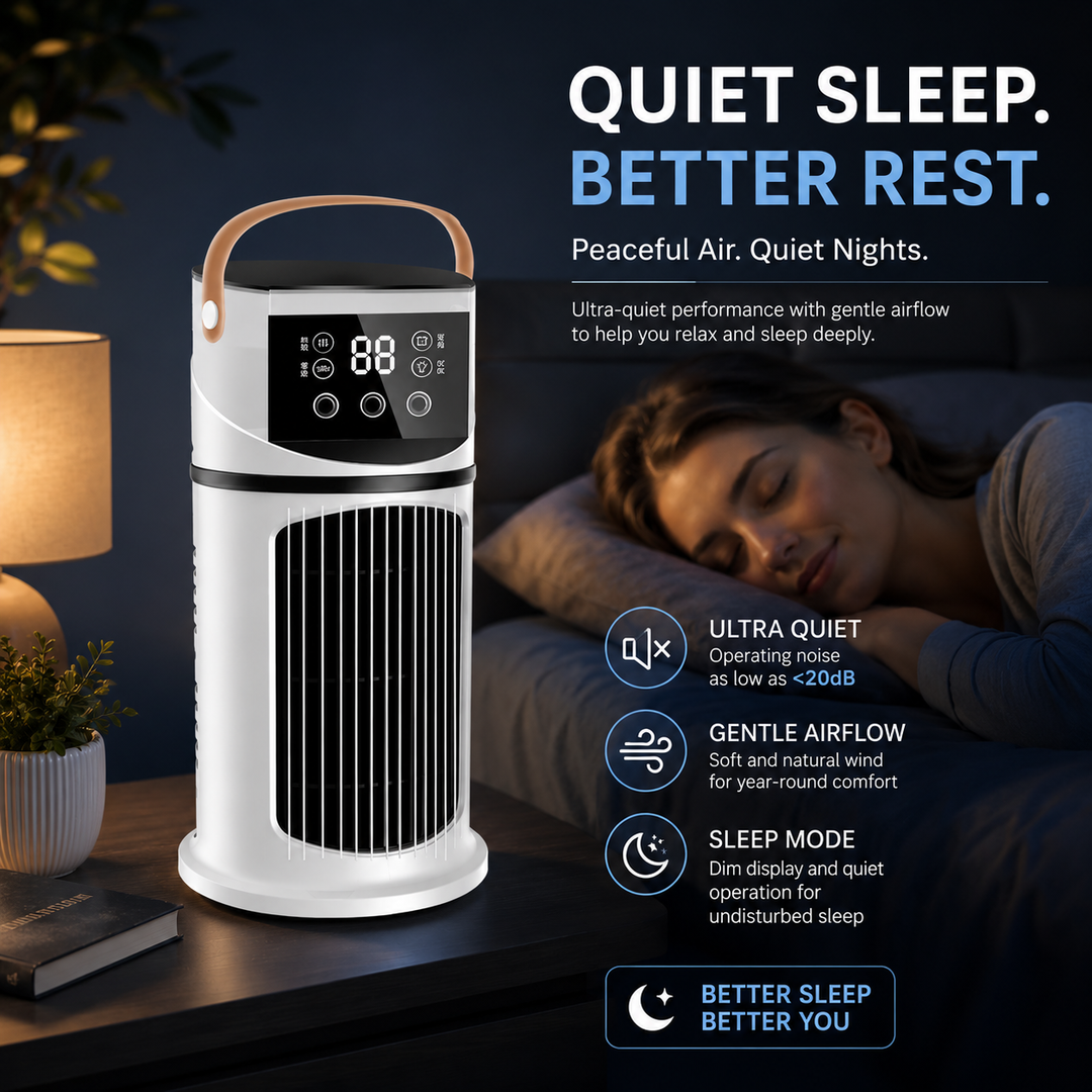 Portable Mini Evaporative Air Conditioner Humidifier Tower Fan
