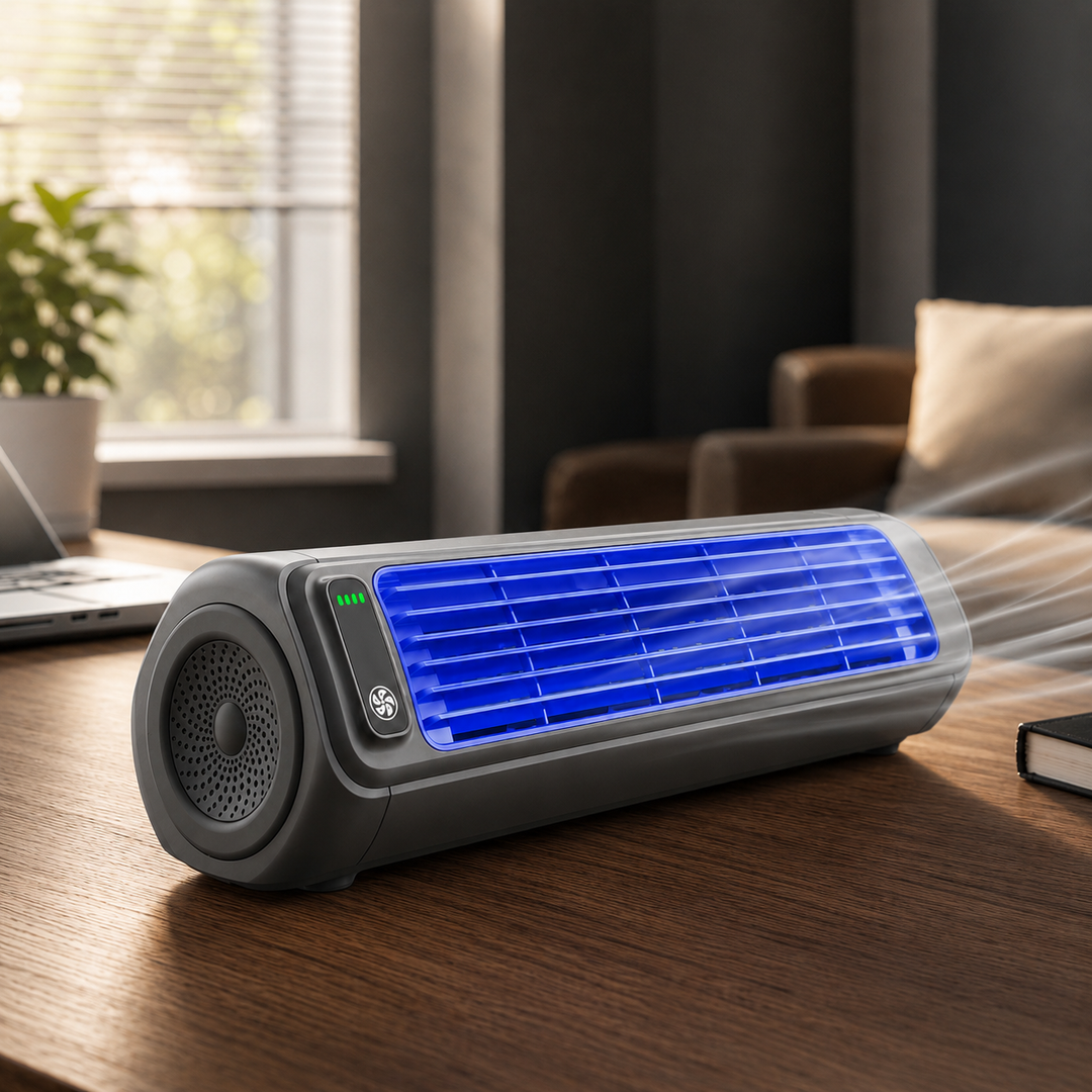 Portable Tower Fan Rechargeable Quiet Desktop Cooling Fan 3 Speed
