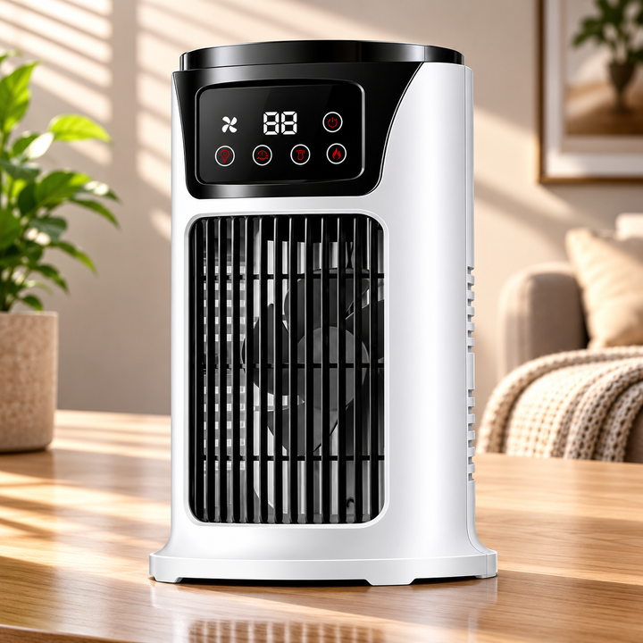 Portable Air Conditioner Desk Fan Humidifier with Timer Quiet Air Cooler