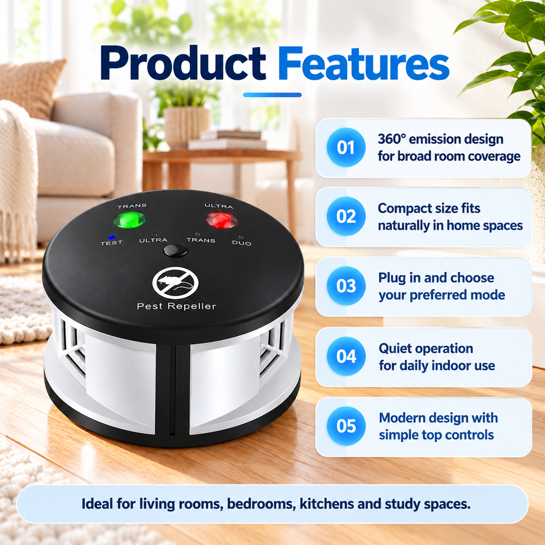 Ultrasonic Mouse Repellent Plug In Electronic Rodent Deterrent
