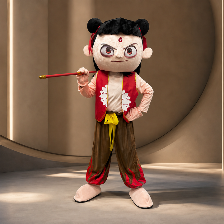 Nezha Warrior Boys Mascot Costume Halloween Cosplay